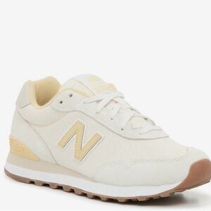 New Balance Women's Off White/Yellow 515 Sneaker